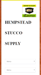 Mobile Screenshot of hempsteadstuccosupply.com